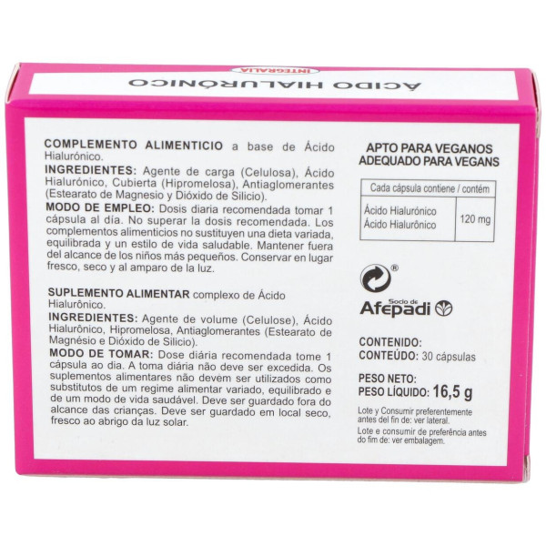 Integralia Ácido Hialurónico 120Mg 30Caps