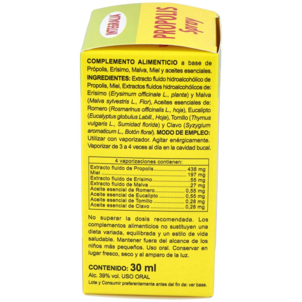 Integralia Spray Propolis Con Erisimo 30Ml