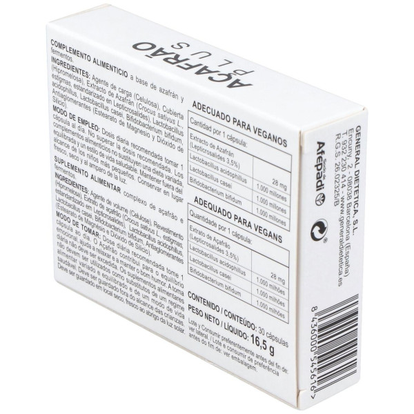 Azafran Plus 30Cap.