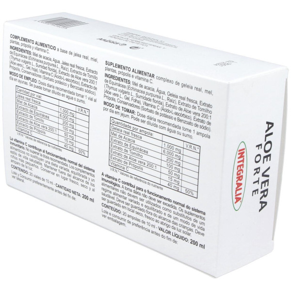 Integralia Jalea Real Aloe Vera Forte 20Viales