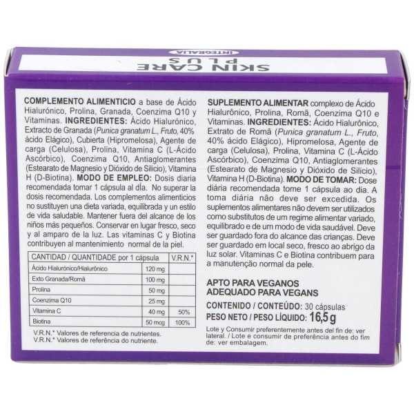 Integralia Skin Care Plus 30Caps