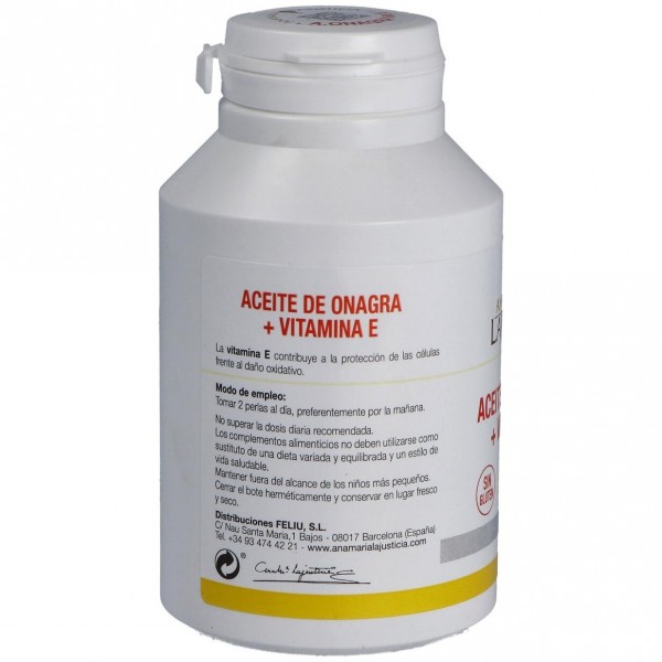 Ana Maria Lajusticia Aceite De Onagra + Vitamina E 275 Perlas