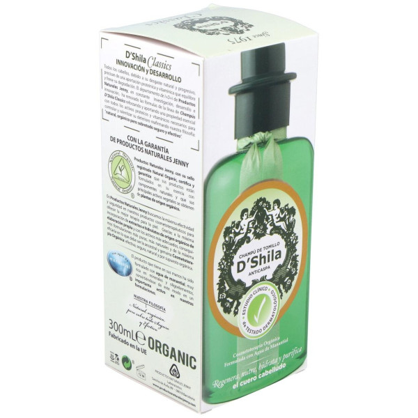 D'Shila Champú De Tomillo Anticaspa 300Ml