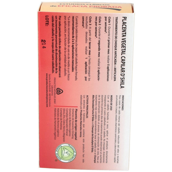 D'Shila Placenta Capilar Vegetal Plus Forte 4X25Ml