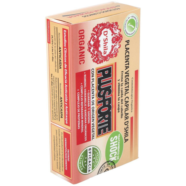 D'Shila Placenta Capilar Vegetal Plus Forte 4X25Ml
