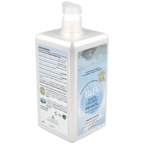 Baby Shova De Jabon Champu Infantil Aloe 1Litro