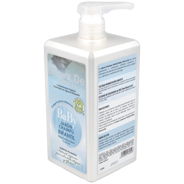Baby Shova De Jabon Champu Infantil Aloe 1Litro