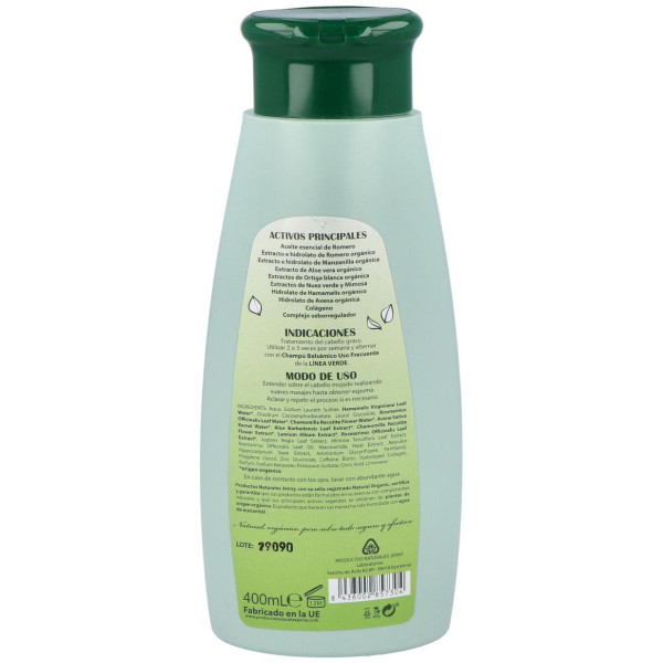 Linea Verde Champú Antigrasa Con Romero 400Ml