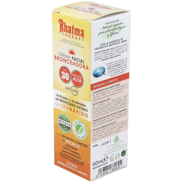 Rhatma Crema Facial Bronceadora Spf30 60Ml