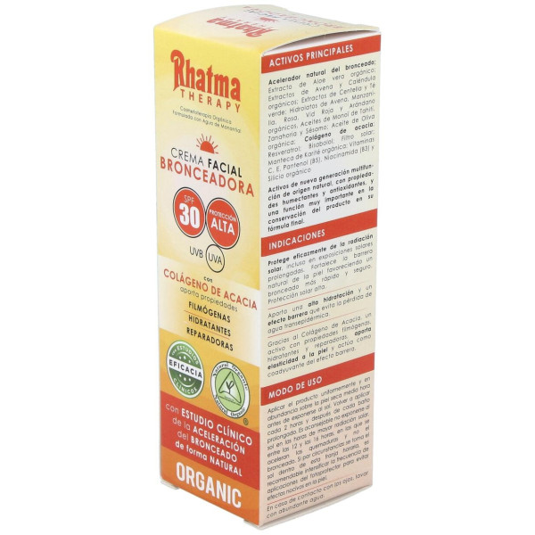 Rhatma Crema Facial Bronceadora Spf30 60Ml