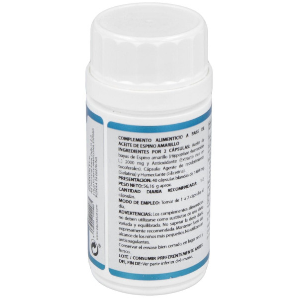 Omega 7 1000Mg. Aceite Bayas Espino Amarillo 40Cap