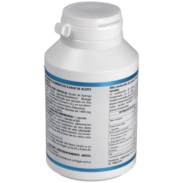 Equisalud Aceite De Borraja Orgánico 1000Mg 120Cáps