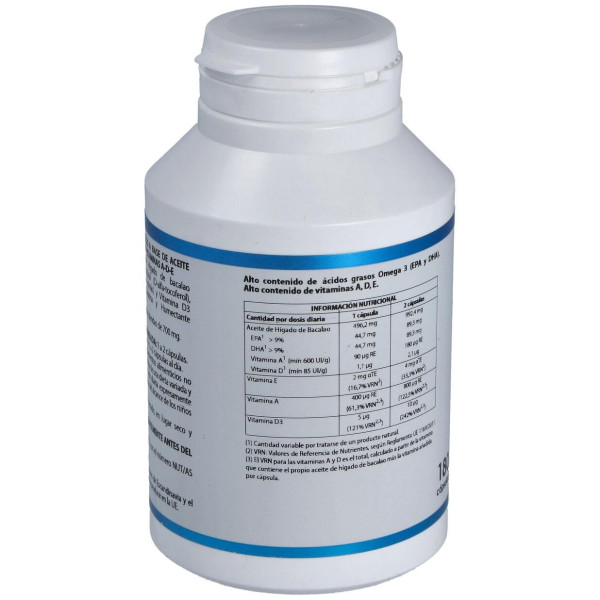 Equisalud Aceite Higado De Bacalao Con Vitaminas Ade 500Mg 180 Perlas