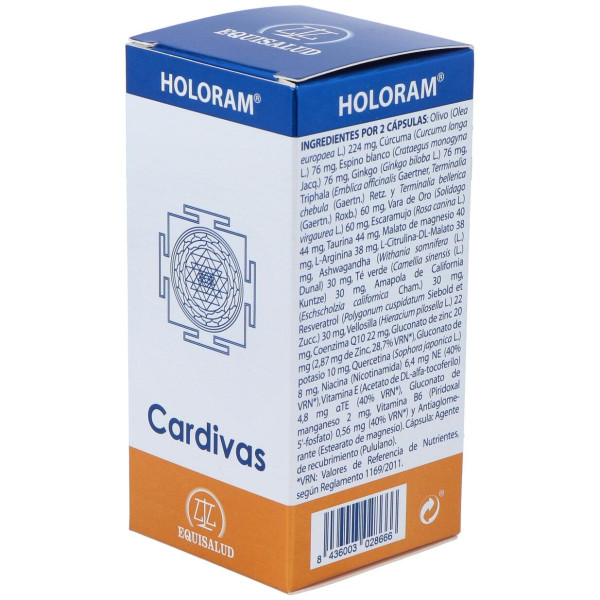Equisalud Holoram Cardivas 60Caps