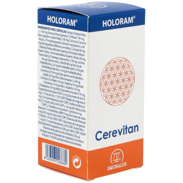 Equisalud Holoram Cerevitan 60 Cápsulas
