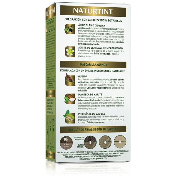 Naturtint Biobased 8N Rubio Trigo