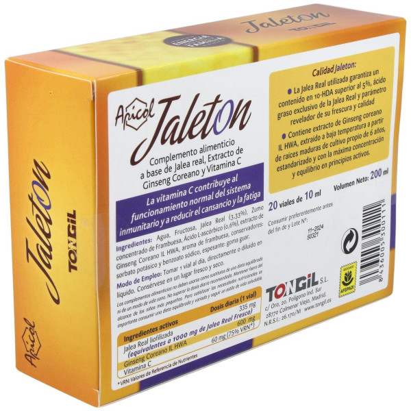 Apicol Jaleton J.Real Ginseng 20Amp