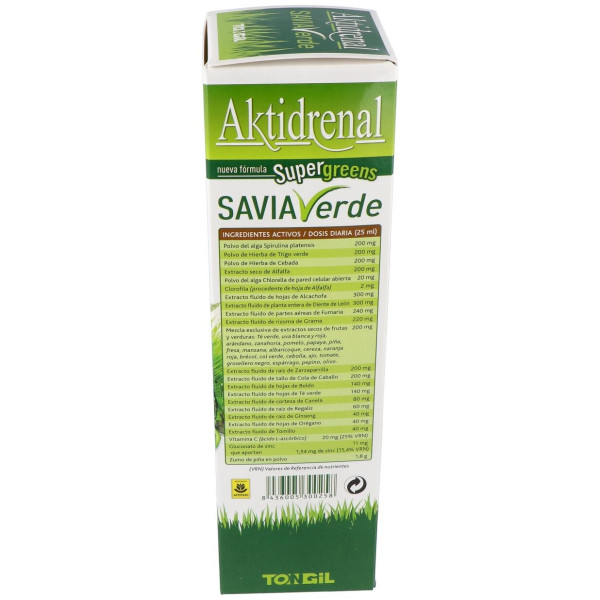 Aktidrenal Savia Verde 500Ml. Lineabel