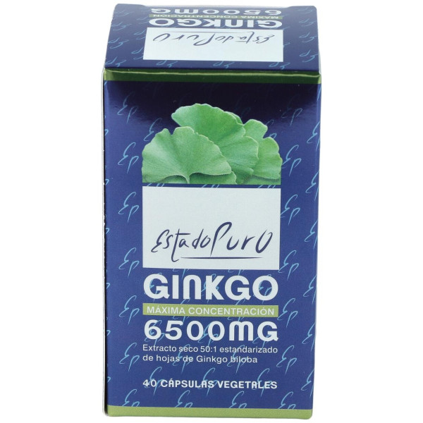 Ginkgo 6500Mg. 40Cap. Estado Puro