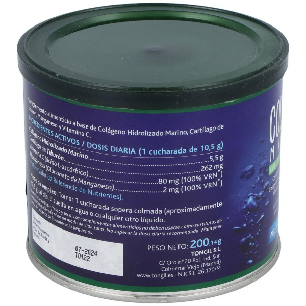 Colageno Marino Con Cartilago De Tiburon 200Gr.