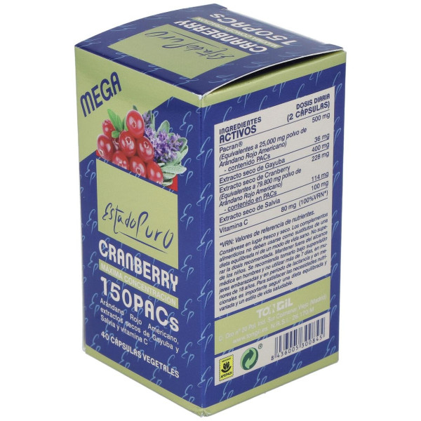 Tongil Estado Puro Cranberry Mega 150Pacs 40Caps
