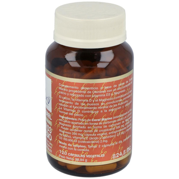 Tongil Estado Puro Calcio Coral Vitamina D3 + Magnesio 120Caps