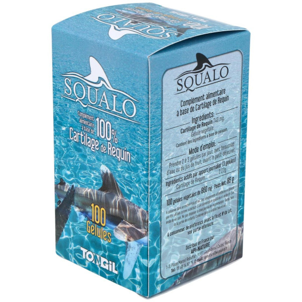 Squalo Cartilago De Tiburon Puro 750Mg. 100Cap.