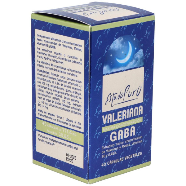 Tongil Estado Puro Valeriana Gaba 40Caps