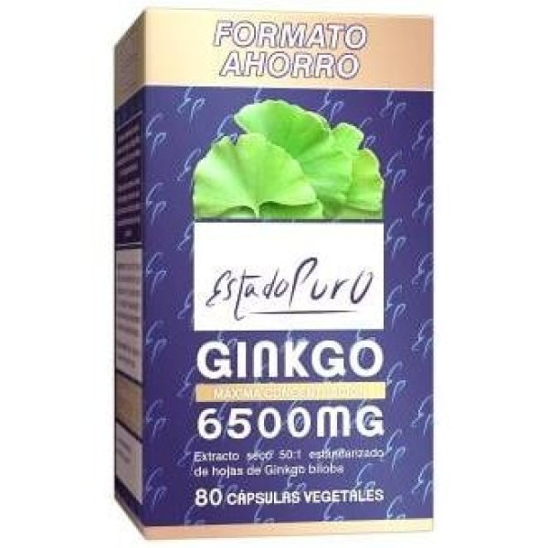 Ginkgo 6500Mg 80Cap. Estado Puro