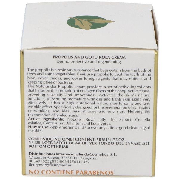 Fleurymer Crema Hidratante De Propoleo Naturandor 50Ml