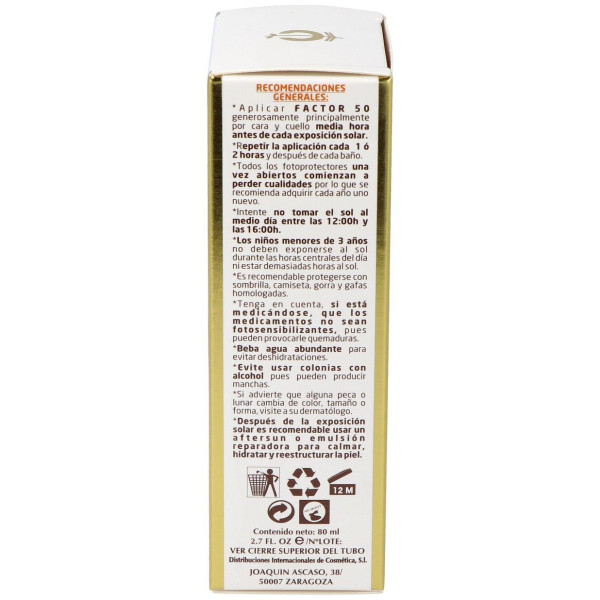 Fleurymer Crema Solar Facial Spf50 80Ml
