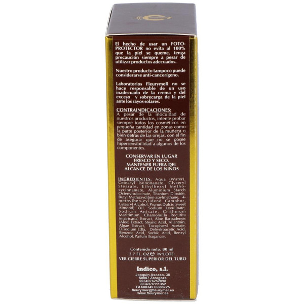 Fleurymer Crema Solar Facial Spf-50 Montaña