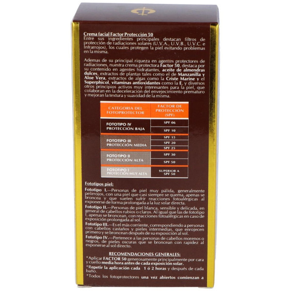 Fleurymer Crema Solar Facial Spf-50 Montaña