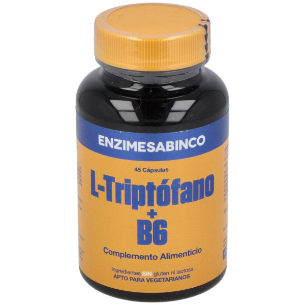 Enzime Sabinco L Triptofano 500Mg 45Caps
