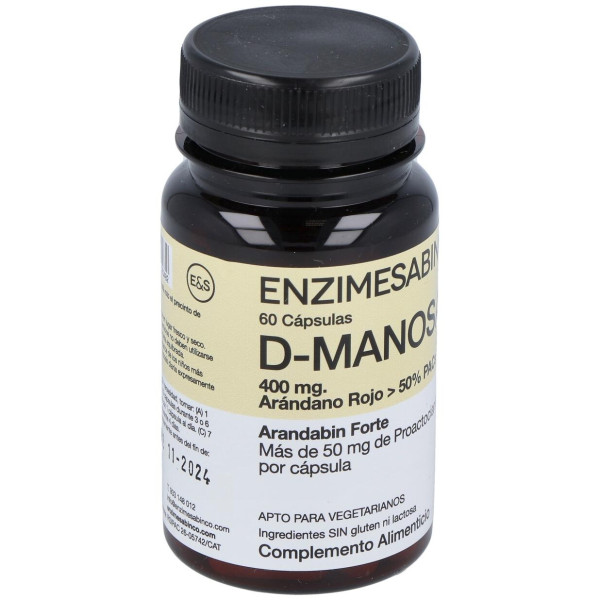 Enzime Sabinco D-Manosa 400Mg 60Caps