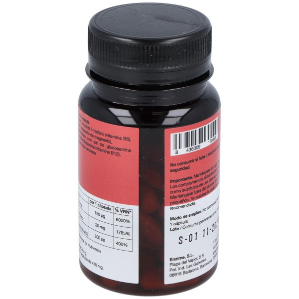 Enzime Sabinco B6 + B12 + Acido Folico Metiladas 60Caps