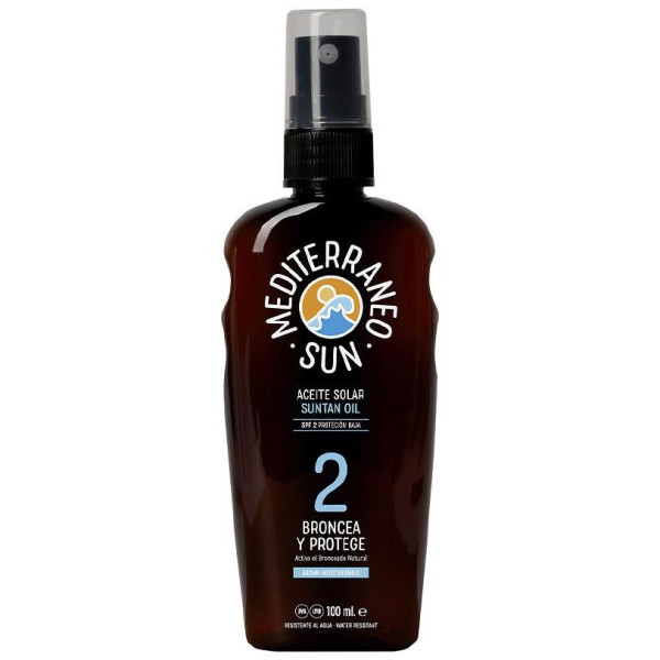 Mediterraneo Sun Zanahoria Aceite Bronceador Dark Spf2 100Ml