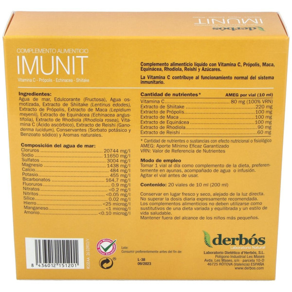Derbos Imunit 20 Ampollas