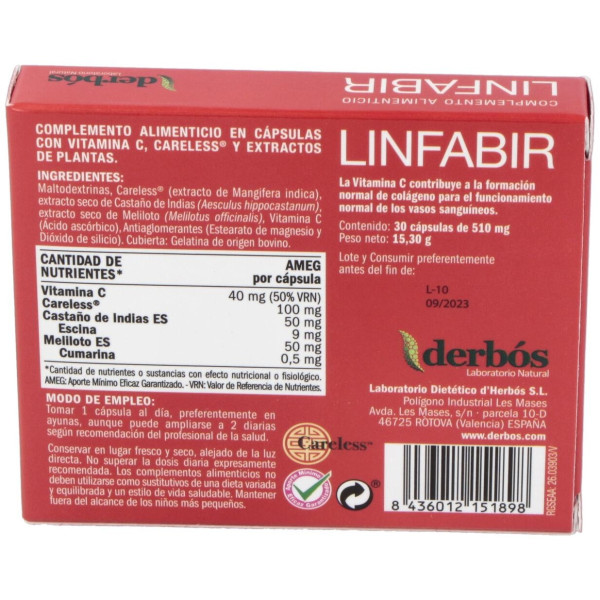 Derbos Linfabir 30Caps