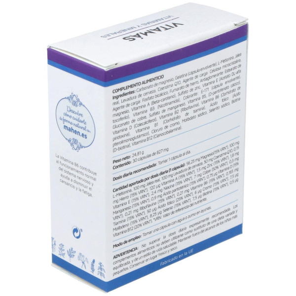 Mahen Vitamás 30Cáps