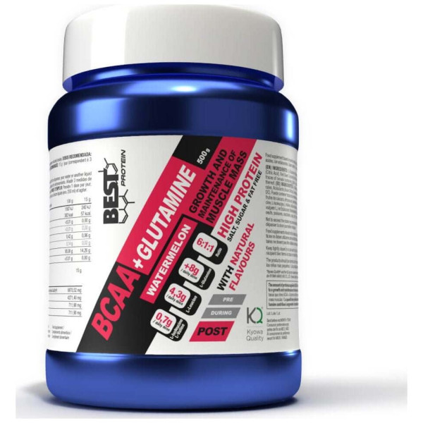 Best Protein Bcaa + Glutamine 6.1.1 Sandía 500G