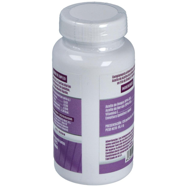 El Valle Onagra Borraja Vitamina E 120Caps