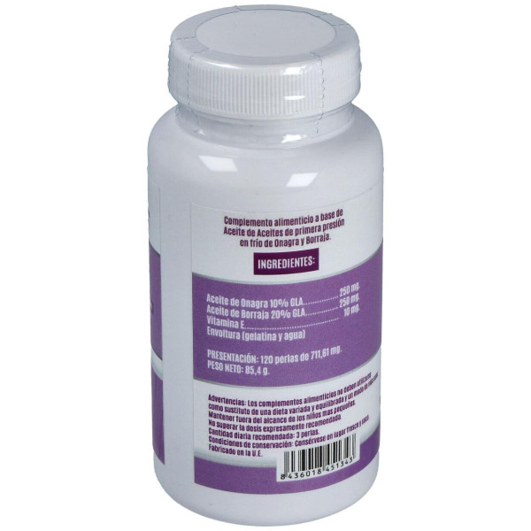 El Valle Onagra Borraja Vitamina E 120Caps