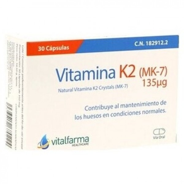Vitalfarma Vitamina K2 135 Mcg 30 Capsulas
