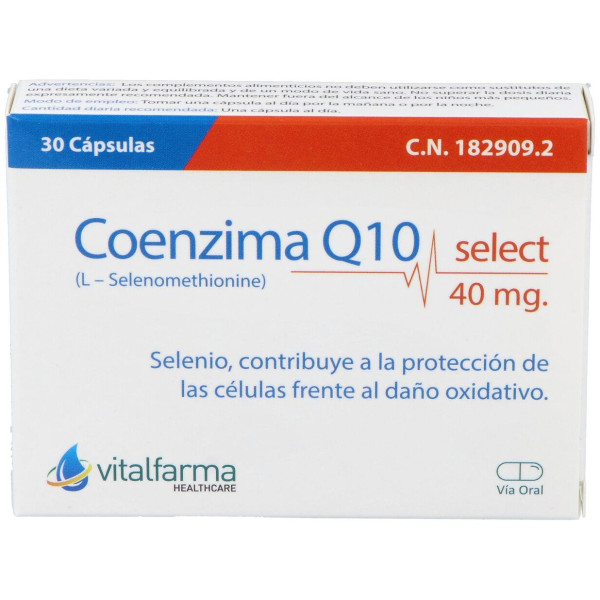 Vitalfarma Coenzima Q10 Select 40 Mg 30 Capsulas