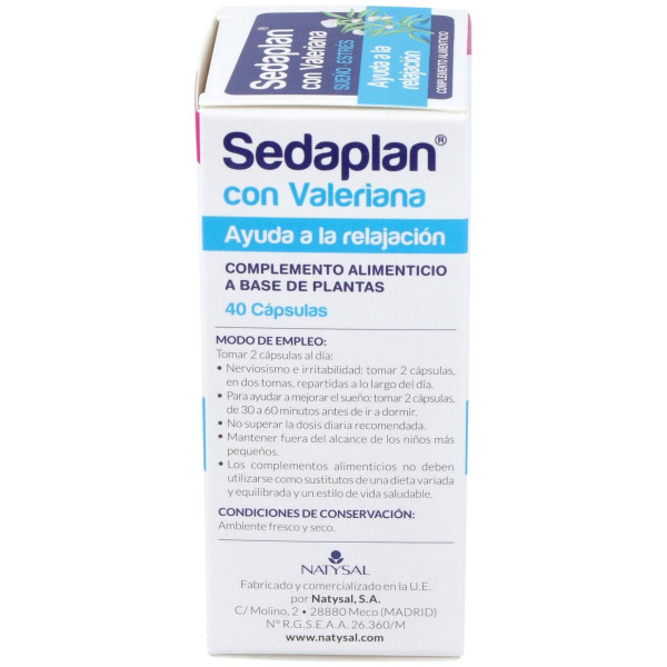 Sedaplan (Valeriana-Tranquilizante) 40Cap.