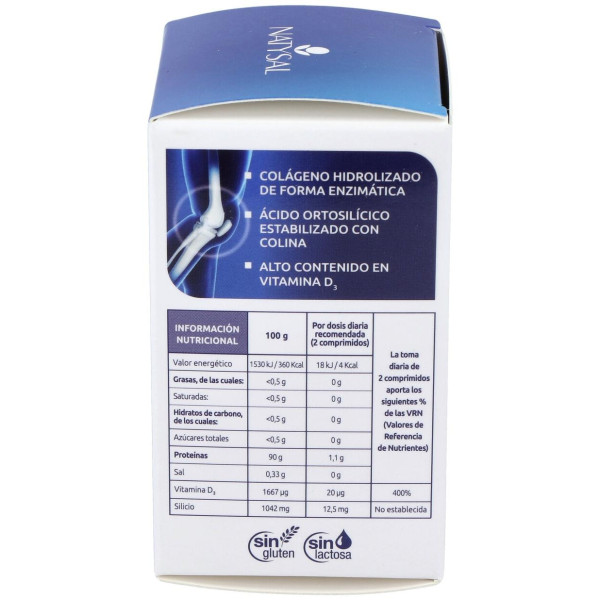 Natysal Colageno Hidrolizado Con Silicio Y Vitamina D3 60Comp