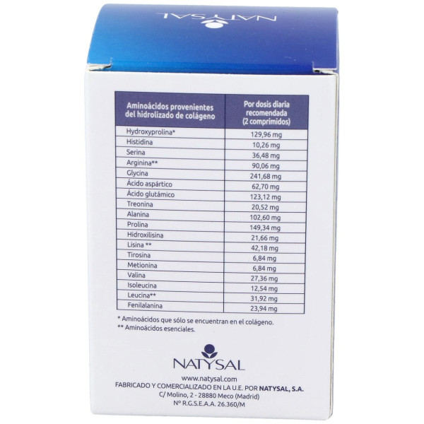 Natysal Colageno Hidrolizado Con Silicio Y Vitamina D3 60Comp