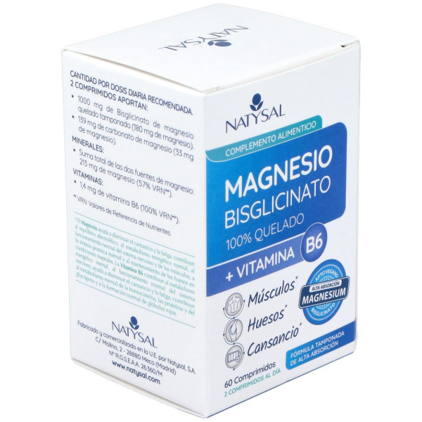 Natysal Magnesio + Vitamina B6 700Mg 60Caps