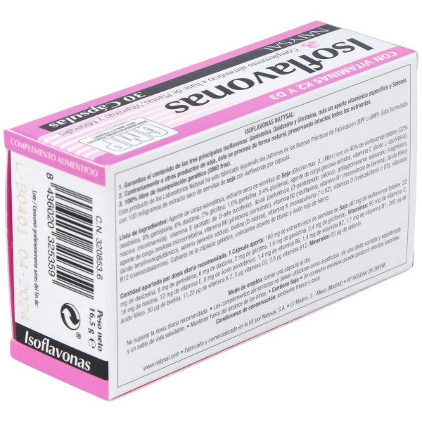 Natysal Isoflavonas 30 Caps